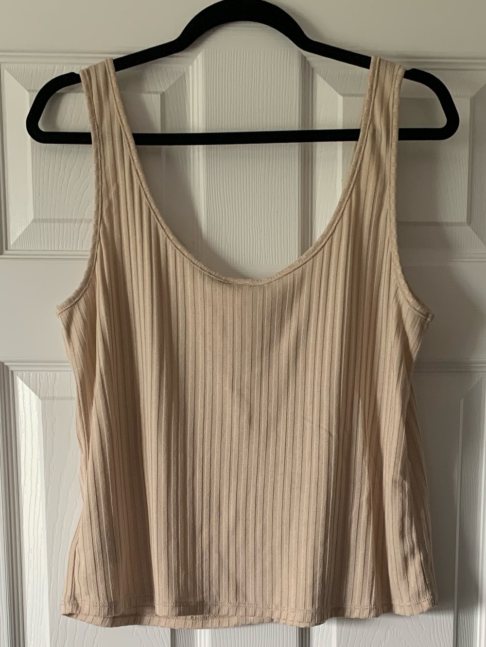 H&M Beige Ribbed Button Tank - Picture 4 of 4